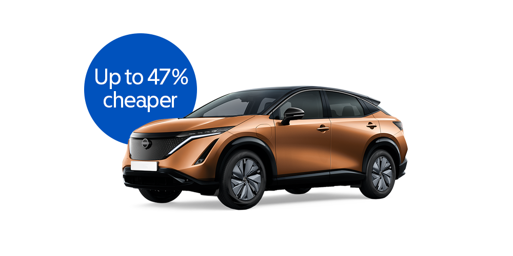 Save up to 47% on a Nissan Ariya