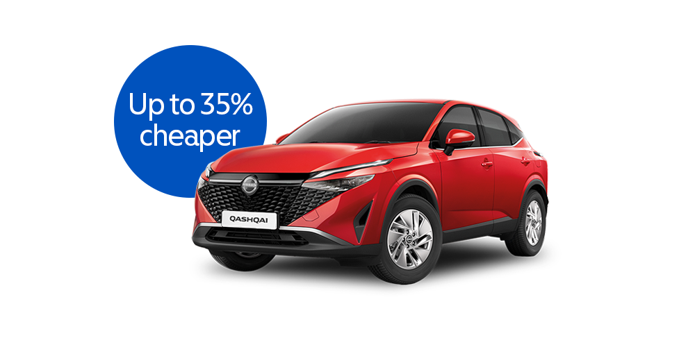 Save up to 35% on a Nissan Qashqai