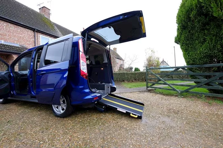 A WAV with a rear ramp