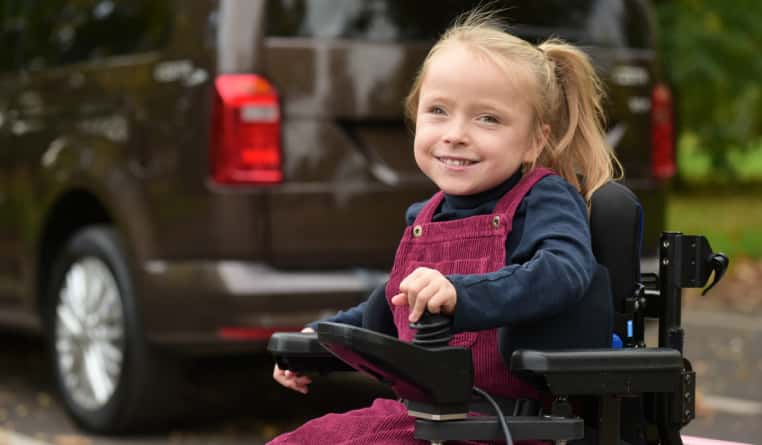 girl in wheelchair