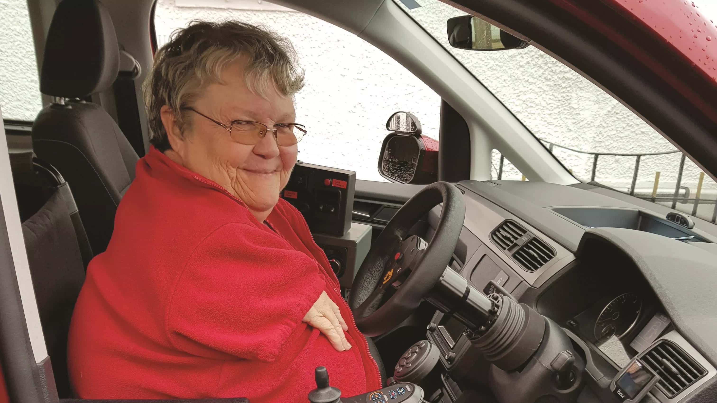 A person driving a Drive From Wheelchair Accessible Vehicle